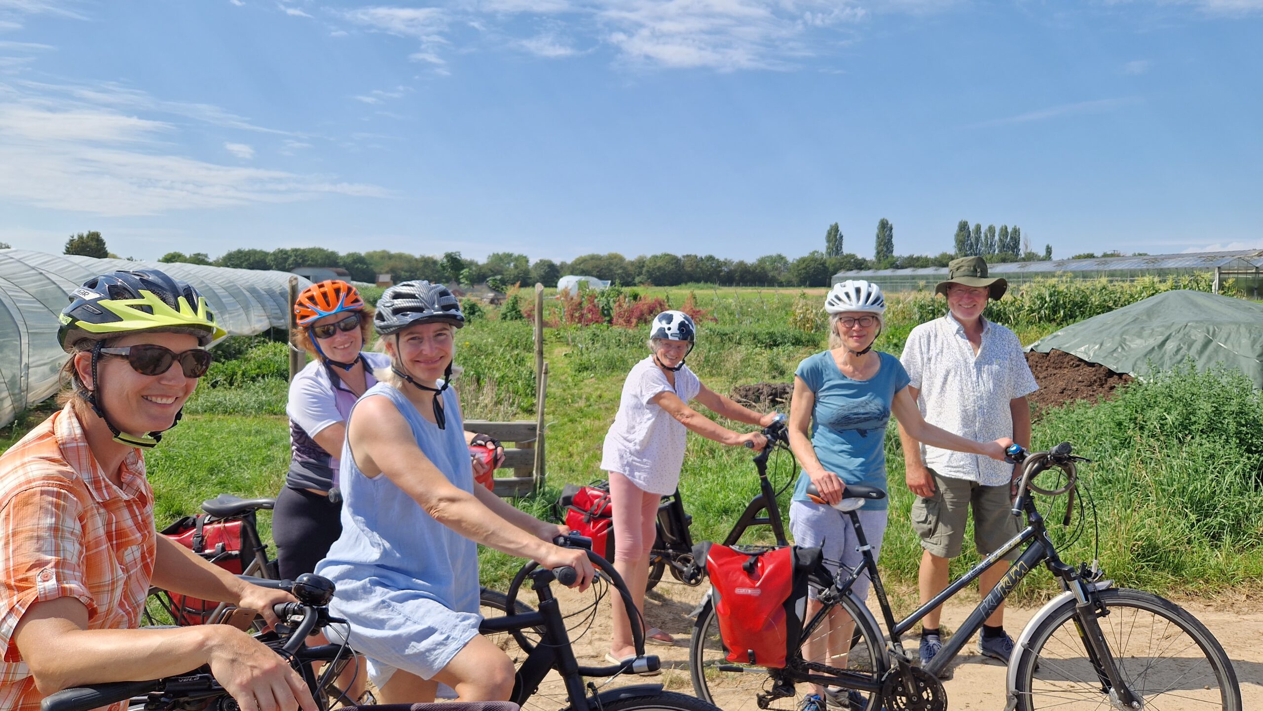 Radtour zu unseren Feldern und Besuch Solawi Viernheim