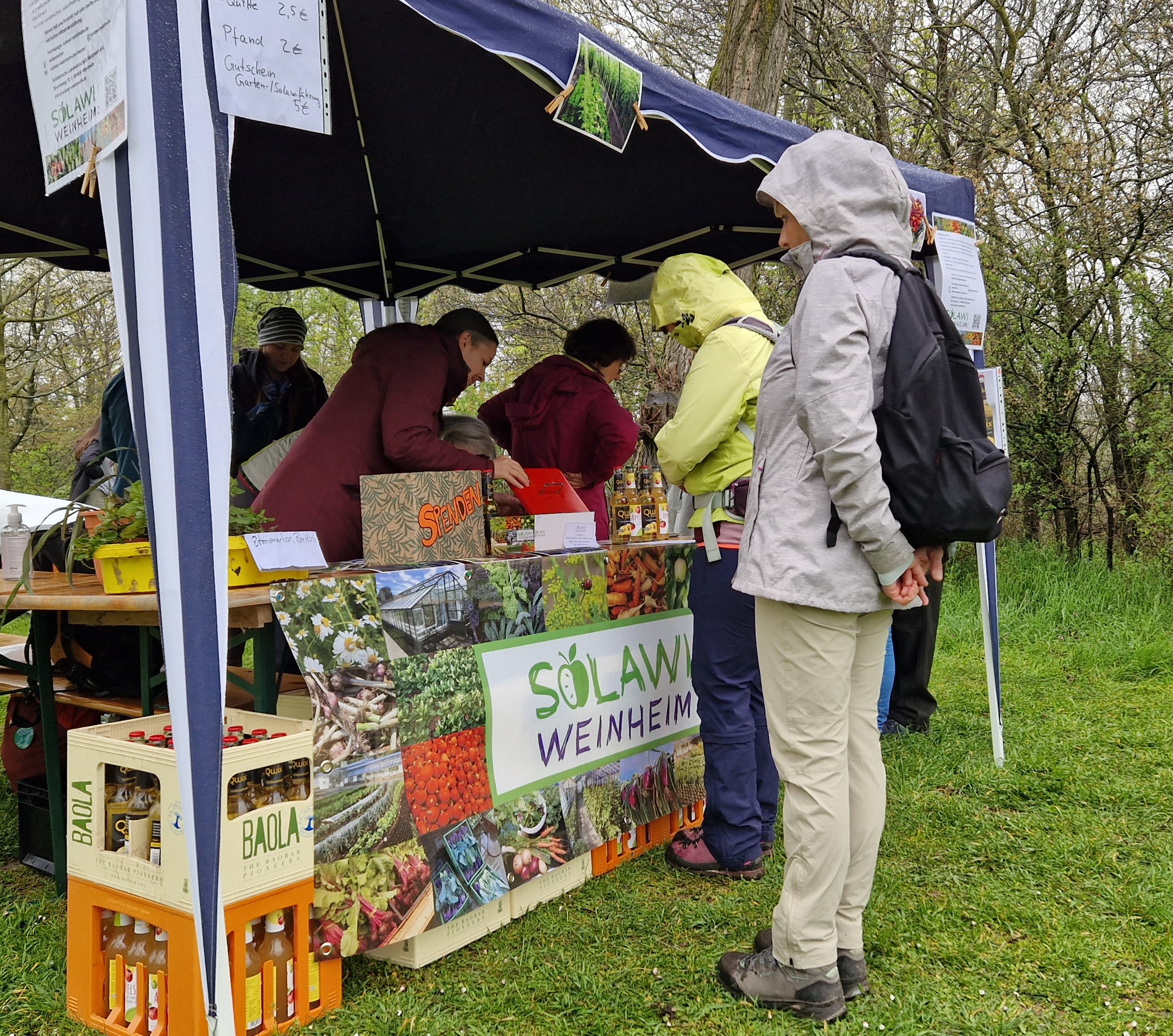 Blütenwegfest: Infostand der Solawi Weinheim und der Solawi Viernheim